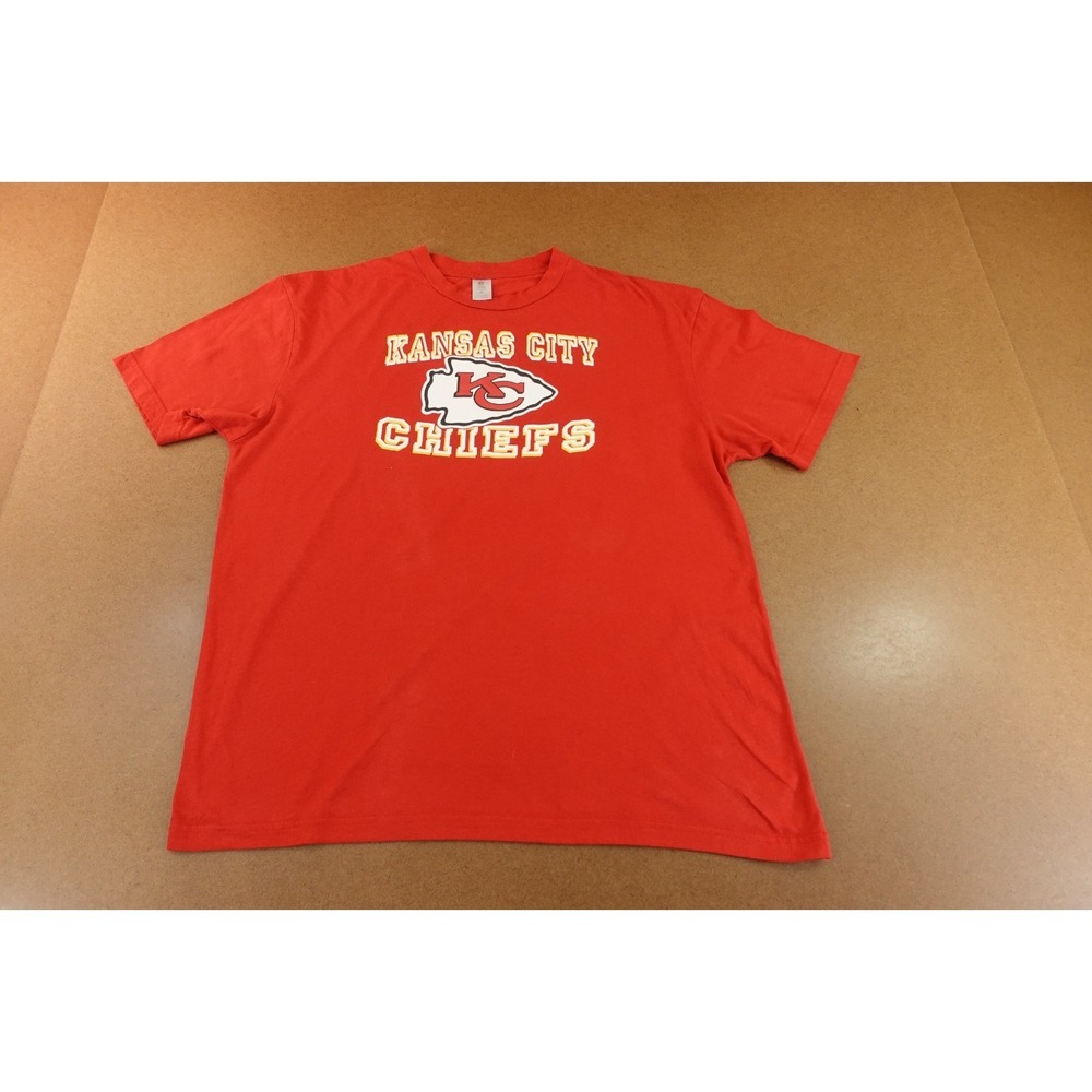 Kansas City Chiefs NFL Team Apparel Mens Size XL Red Short Sleeve Graphic Tee